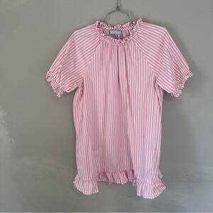 Hill House Bubblegum Stripe Katherine Nap Dress Medium